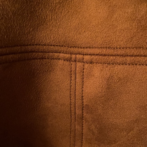 Soft Vegan Suede Zip Skirt by CHAPS Plus Sz 20 NEW - Picture 9 of 10